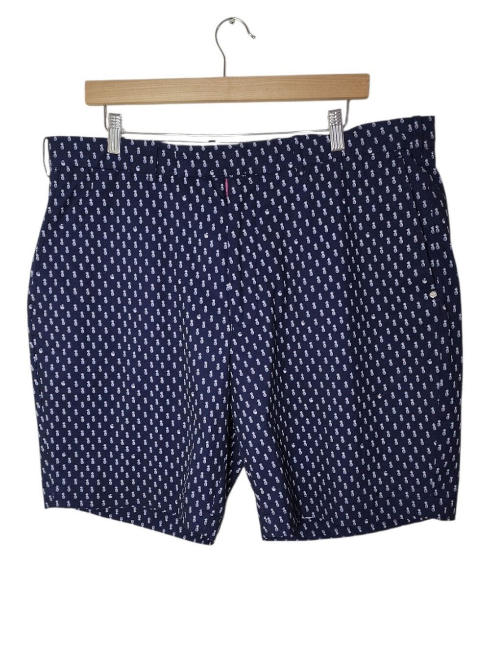RLX Ralph Lauren Pineapple Golf Shorts Men's 38 Navy Classic Fit 9" - Picture 2 of 11